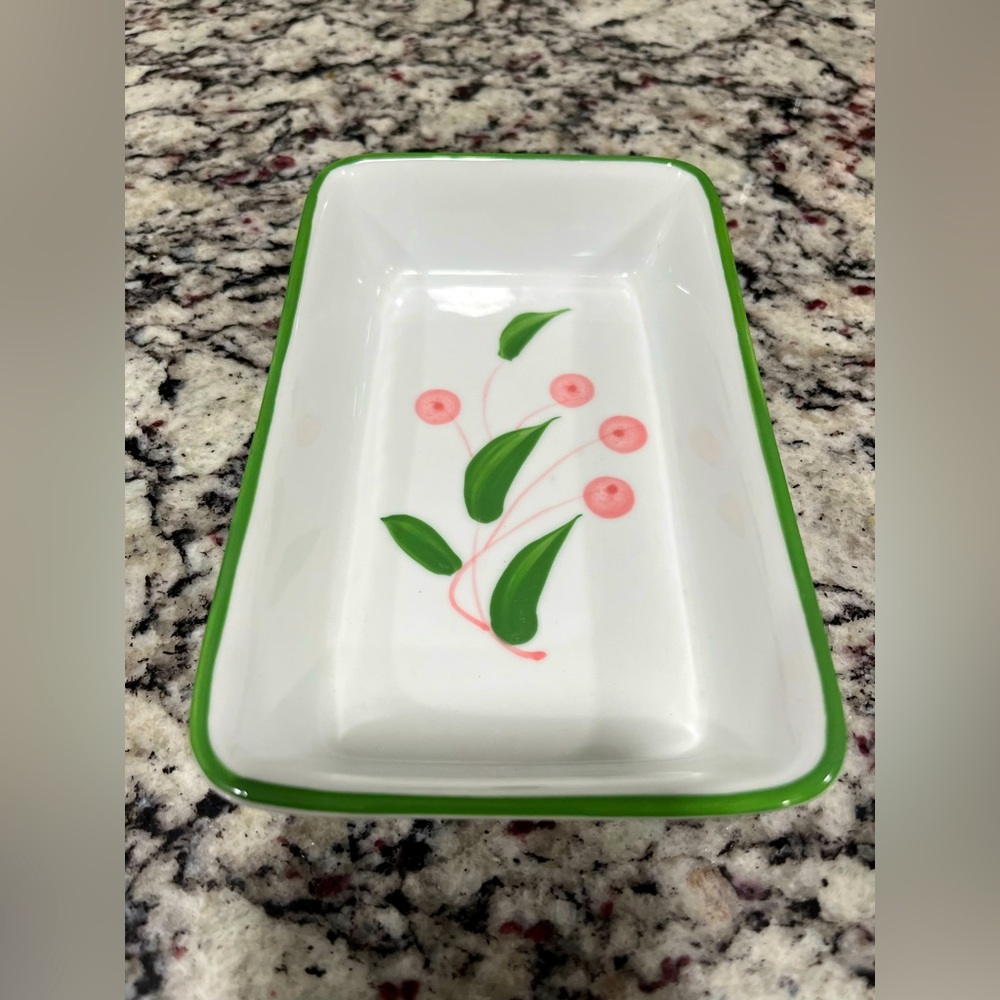 PINK on Valentine’s Day! Scandinavian Design porcelain bakeware w PINK cherries